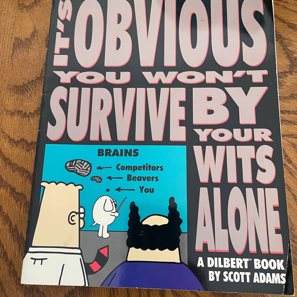 It's Obvious You Won't Survive By Your Wits Alone — Black & Pink Art Print